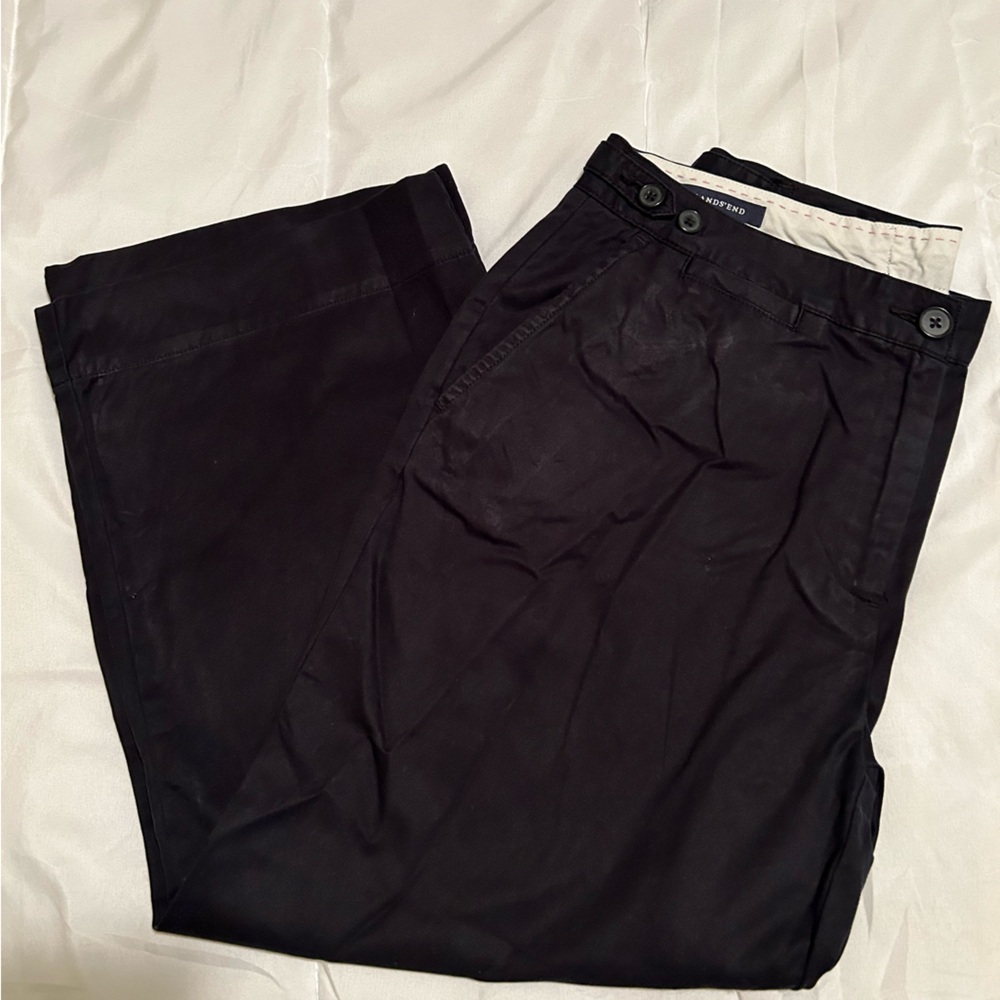 💥SALE💥Lands End navy wide leg pants in excellent condition.